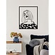Muurdeco Vrouw modern 70cm Muurdeco Vrouw modern 70cm