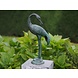 Bronzen kleine kraanvogel gebogen Bronzen kleine kraanvogel gebogen