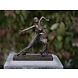Bronzen ballerina armen wijd Bronzen ballerina armen wijd