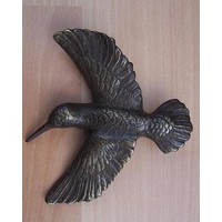Bronzen deurklopper kolibrie