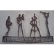 Bronzen muurdecoratie jazzclub Bronzen muurdecoratie jazzclub