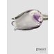 Glazen bloem Tulp paars/wit Glazen bloem Tulp paars/wit