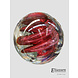Bol glazen spiraal rood 8cm Bol glazen spiraal rood 8cm