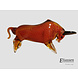 Glazen stierenbeeld rood 27cm Glazen stierenbeeld rood 27cm