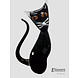 Glasbeeld kat Glasbeeld kat