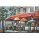 3D schilderij metaal 80x120cm Koffie In Stad 3D schilderij metaal 80x120cm Koffie In Stad