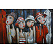 3D schilderij metaal 80x120cm Dames Rode Lippen 3D schilderij metaal 80x120cm Dames Rode Lippen