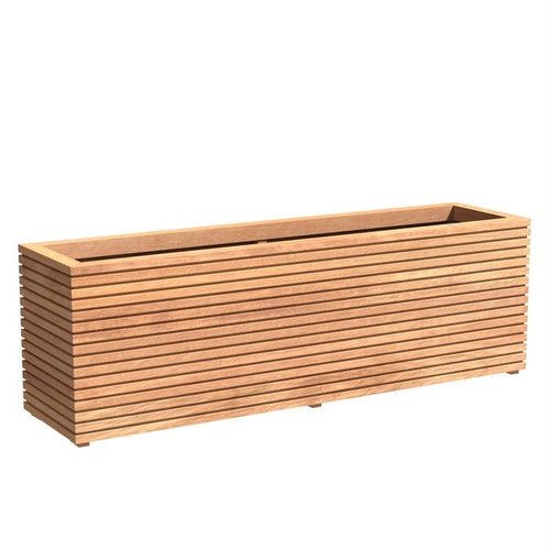 Adezz Producten Planter Hardwood Rectangle Malaga Rhombus 200x50x61cm