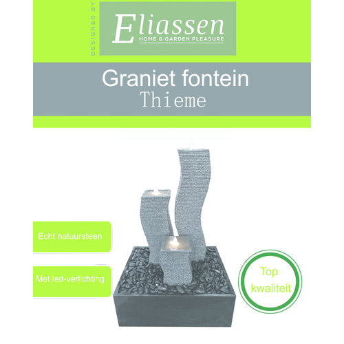 Brunnen Granit mit LED-Beleuchtung Thieme