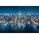 Glass painting Illuminated city 110x160cm. Glass painting Illuminated city 110x160cm.