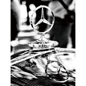 Glasschilderij Mercedes 60x80cm.