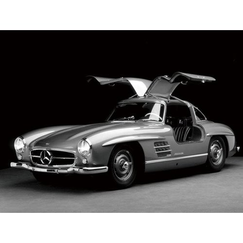 Glasmalerei Mercedes SL Front 60x80cm. Glasmalerei Mercedes SL Front 60x80cm.