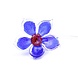 Glazen bloem blauw Glazen bloem blauw