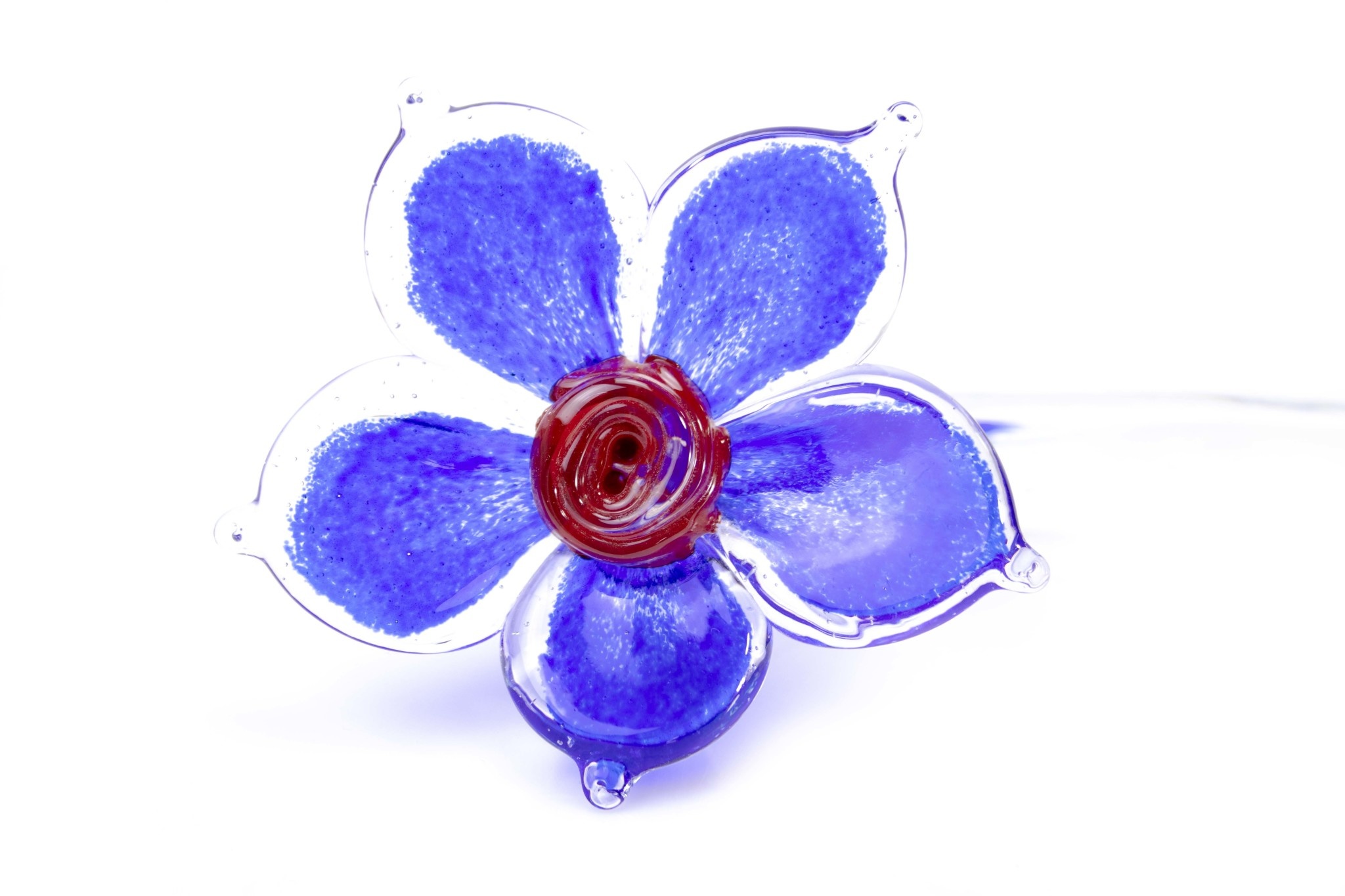 koppel Bully ondergoed Glazen bloem blauw - Eliassen Home & Garden Pleasure