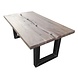Esstisch Tisch Akazie rauchgrau 6cm Duoblatt 200x100cm Esstisch Tisch Akazie rauchgrau 6cm Duoblatt 200x100cm
