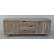 Sideboard Akazie Modern rauchgrau 160x43x77cm Sideboard Akazie Modern rauchgrau 160x43x77cm