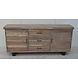 Sideboard Akazie Räuchergrau 200x45x90cm Sideboard Akazie Räuchergrau 200x45x90cm