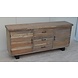 Sideboard Akazie Räuchergrau 200x45x90cm Sideboard Akazie Räuchergrau 200x45x90cm