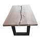 Eettafel tafel acacia smoked grey 6cm duoblad 240x100cm Eettafel tafel acacia smoked grey 6cm duoblad 240x100cm
