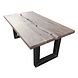 Esstisch Tisch Akazie rauchgrau 6cm Duoblatt 200x100cm Esstisch Tisch Akazie rauchgrau 6cm Duoblatt 200x100cm