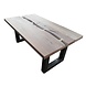 Esstisch Tisch Akazie rauchgrau 6cm Duoblatt 180x100cm Esstisch Tisch Akazie rauchgrau 6cm Duoblatt 180x100cm