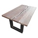 Esstisch Tisch Akazie rauchgrau 6cm Duoblatt 180x100cm Esstisch Tisch Akazie rauchgrau 6cm Duoblatt 180x100cm