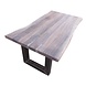 Esstisch Tisch Akazie rauchgrau 6cm Platte 180x100cm Esstisch Tisch Akazie rauchgrau 6cm Platte 180x100cm