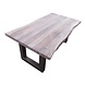 Eettafel tafel acacia smoked grey 6cm blad 180x100cm Eettafel tafel acacia smoked grey 6cm blad 180x100cm