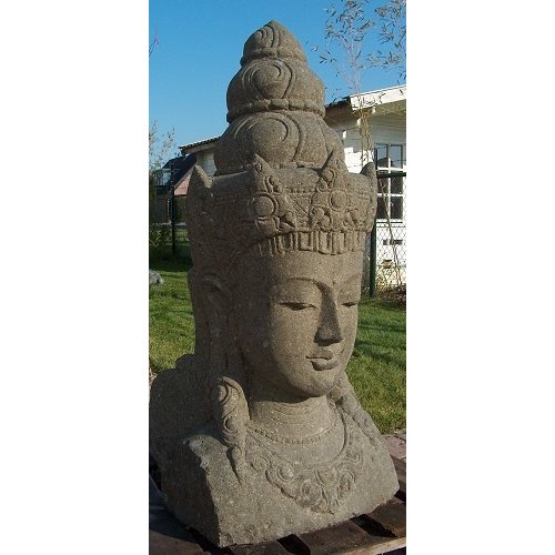 Hindu statue Shiva bust 125cm Greenstone