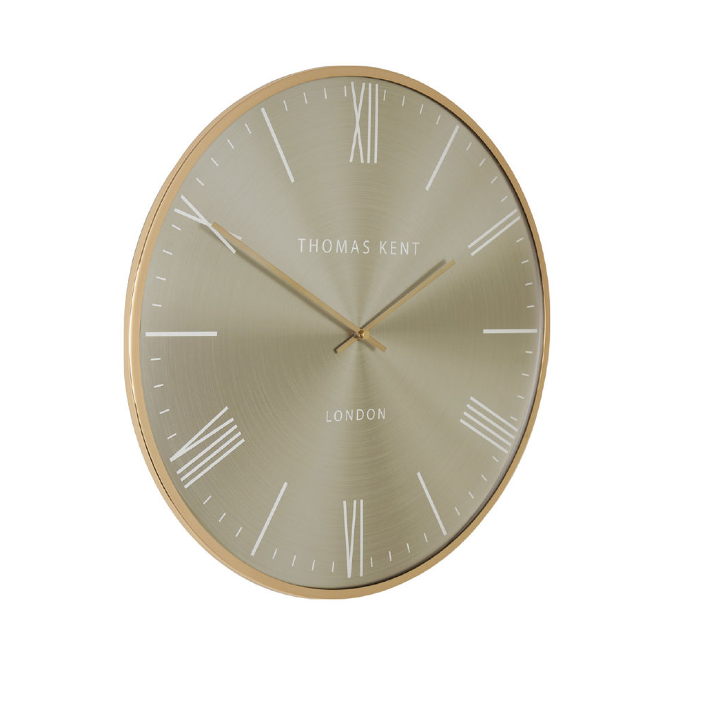 Wall Clock Round Gold/Gold Oyster S Ø 40cm Eliassen Home & Garden