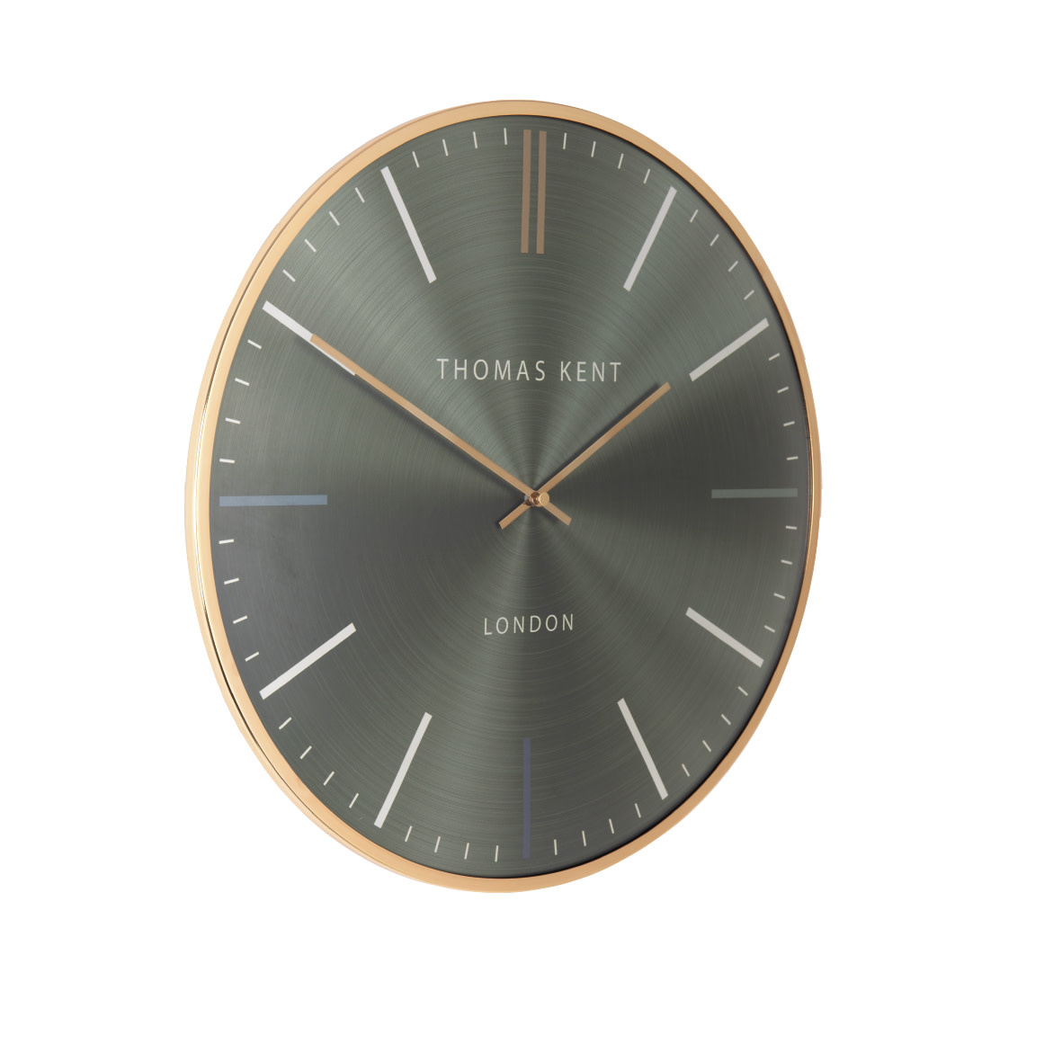 Wall clock Round Avocado green/Gold Oyster Ø 40cm Eliassen Home & Garden Pleasure