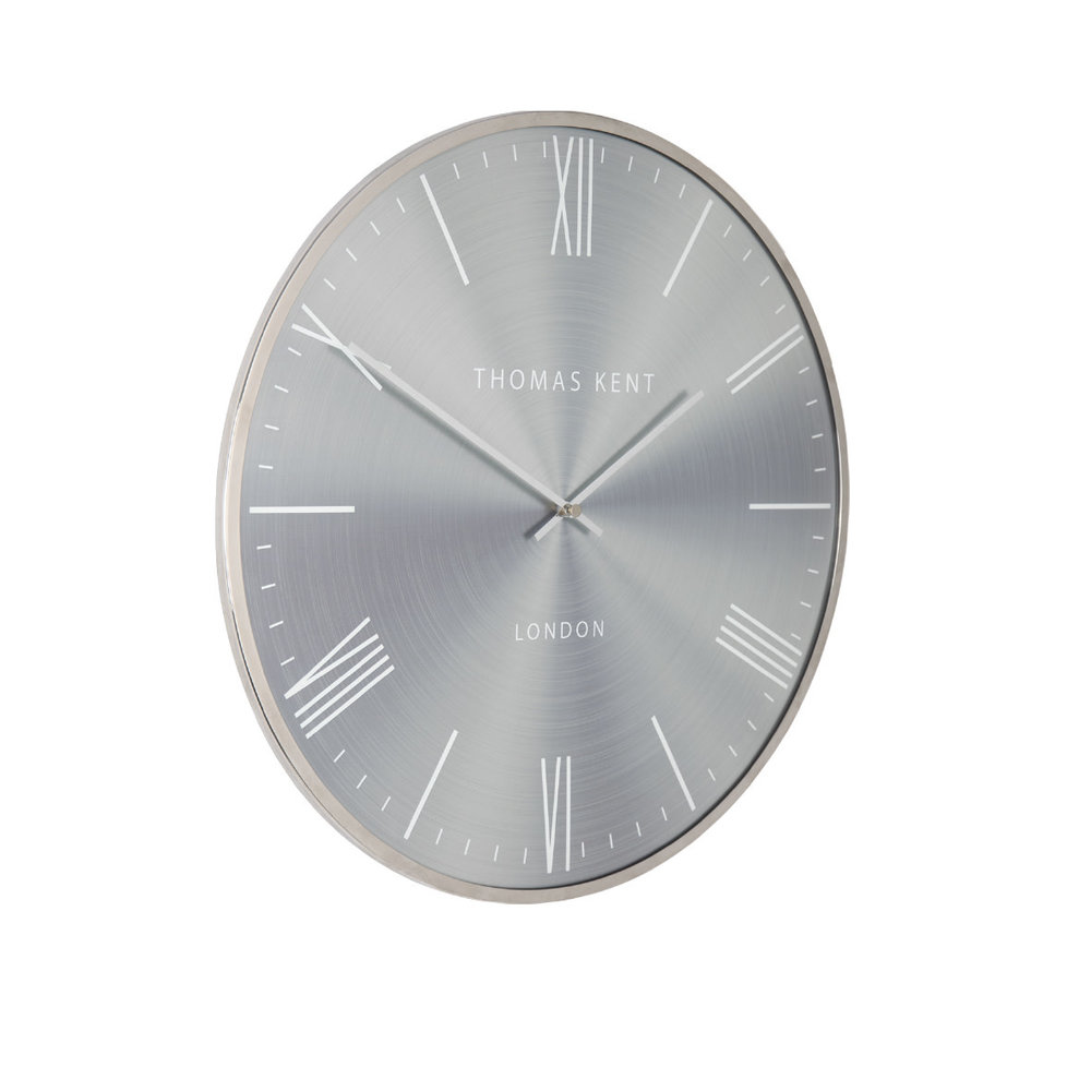 Wall Clock Round Silver/Silver Oyster S Ø 40cm Eliassen Home & Garden