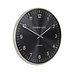 Thomas Kent Wandklok Rond Zwart/Zilver Oyster S Ø 40cm Thomas Kent Wandklok Rond Zwart/Zilver Oyster S Ø 40cm