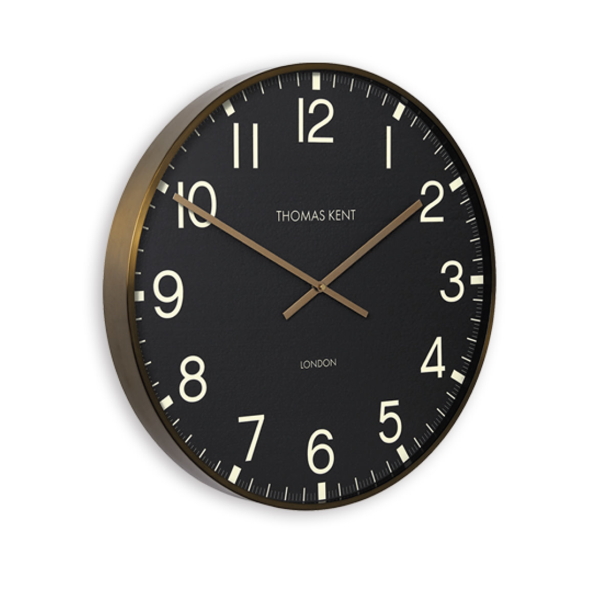 Wall Clock Round Black/Gold Clocksmith XL Ø 74cm Eliassen Home