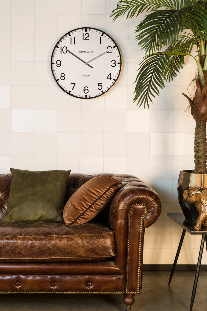 Wall Clock Round White/Black Clocksmith M Ø 40cm Eliassen Home