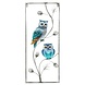 Wanddeco Uilen in frame 30x70cm Wanddeco Uilen in frame 30x70cm