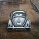 Metalen 3d schilderij Achterkant auto 60x60cm Metalen 3d schilderij Achterkant auto 60x60cm