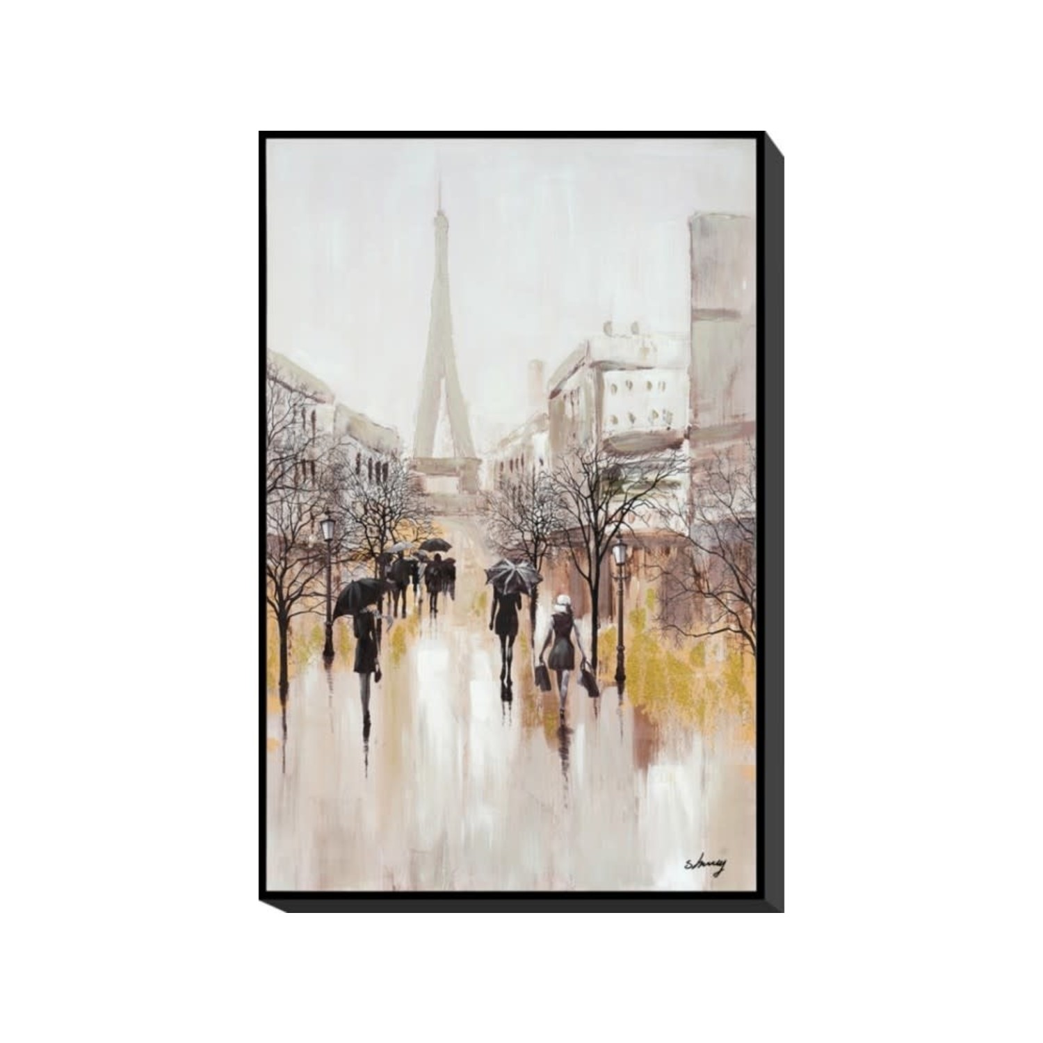 Concentratie Voorouder de ober Canvas schilderij Parijs in frame 120x80cm - Eliassen.nl - Eliassen Home &  Garden Pleasure