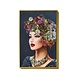 Leinwandbild Frau mit Blumen im Rahmen 80x120cm Leinwandbild Frau mit Blumen im Rahmen 80x120cm
