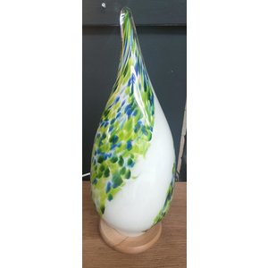 Glass lamp Drop green 45-50cm