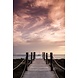 Glasschilderij Brug naar zee 80x120cm Glasschilderij Brug naar zee 80x120cm