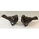 Eliassen Bronzen set van 2 merels Eliassen Bronzen set van 2 merels