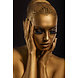 Glasmalerei Goldenes Gesicht 80x120cm. Glasmalerei Goldenes Gesicht 80x120cm.