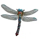 Metalen libelle blauw Metalen libelle blauw