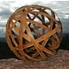 Decoratiebol metaalband 50cm met licht Decoratiebol metaalband 50cm met licht