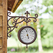 Buitenklok rond York 29cm bruin Buitenklok rond York 29cm bruin