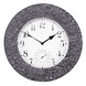 Buitenklok rond Stonegate grijs 30cm Buitenklok rond Stonegate grijs 30cm