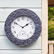Buitenklok rond Stonegate grijs 30cm Buitenklok rond Stonegate grijs 30cm