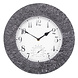 Buitenklok rond Stonegate grijs 30cm Buitenklok rond Stonegate grijs 30cm