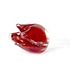 Bloem glas Tulp rood Bloem glas Tulp rood